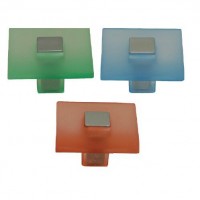 Colourful square shape plastic knob,plastic knob screws,plastic furniture handle