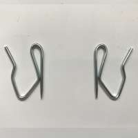 Wholesale stainless steel curtain pin hook metal , wire forming metal window curtain hook 1.7mm