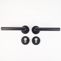 Popular  Modern Matt Black Door Lever Handle for for interior doors