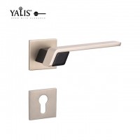 Big Pattern Zinc Alloy Designer Security Main Matt Black Door Handle