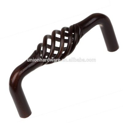 Wholesale birdcage antique cabinet pull in oil rubbed bronze finish,drawer handle,antique furniture handle