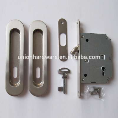 European style flush door handle lock,sliding door hook lock,sliding door flush lock