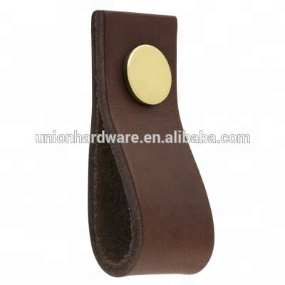 New design furniture hardware leather handle and knob,leather furniture handle,leather cabinet handle