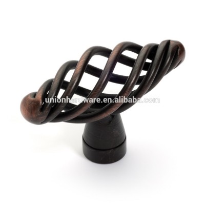 Wholesale iron birdcage cabinet knob in oil rubbed bronze finish,furniture knob,handle and knob