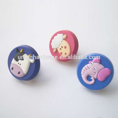 Wholesale Sweet cow Cartoon Design furniture knob Kids Furniture Funky Cabinet Knobs