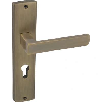 Wholesale theftproof security door handle for Poland market,external door handle,main door handle