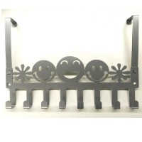 decorative metal over door clothes hanger hooks